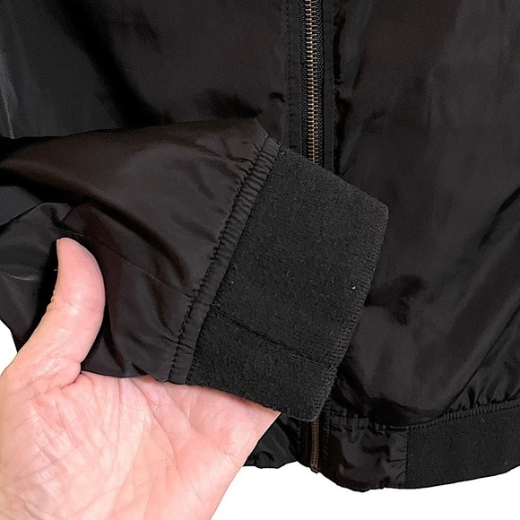21 Men Los Angeles Men's Black Zip Front Bomber Jacket Size Small - Picture 5 of 10